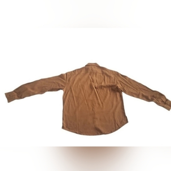 SKIMS Cover Ups Long Sleeve Button Down Shirt Oversized Top Almond TAN XXS NWT - Picture 4 of 6